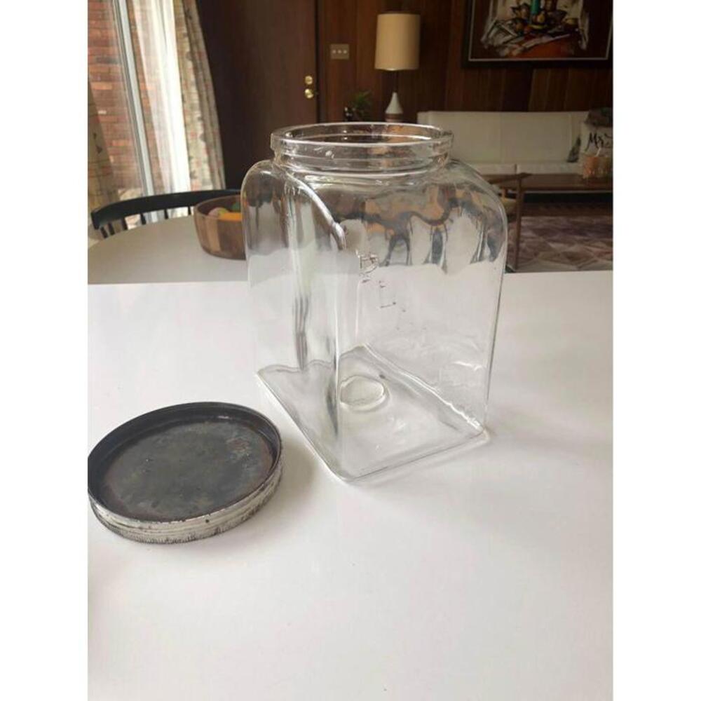 Rare 1940s Vintage Planters Store Display Jar Embossed Planters Jar Large